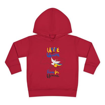 Toddler Peace for Ukraine Design Fleece Hoodie