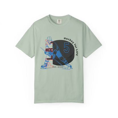 PERSONALIZE Men's Hockey Player Garment-Dyed T-shirt Always in Play Mode