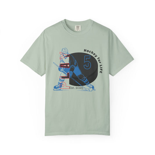 PERSONALIZE Men's Hockey Player Garment-Dyed T-shirt Always in Play Mode