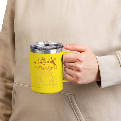 Autumn Coffee Mug Tumbler, 15oz