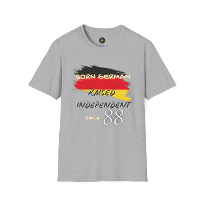 PERSONALIZE Born German Unisex Cotton T-Shirt - Independent Spirit Tee