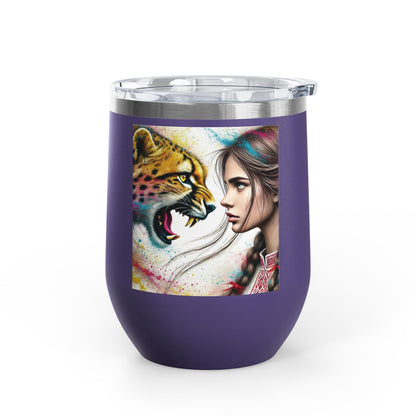 Ukrainian Wild Spirit Girl Travel Mug   Size 12oz