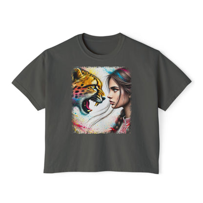 PERSONALIZE Eye to Eye with Velocity - Oversized Boxy Fit Graphic T-shirt