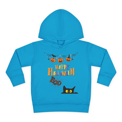 Toddler Black Cat & Pumpkin Patch Fleece Hoodie