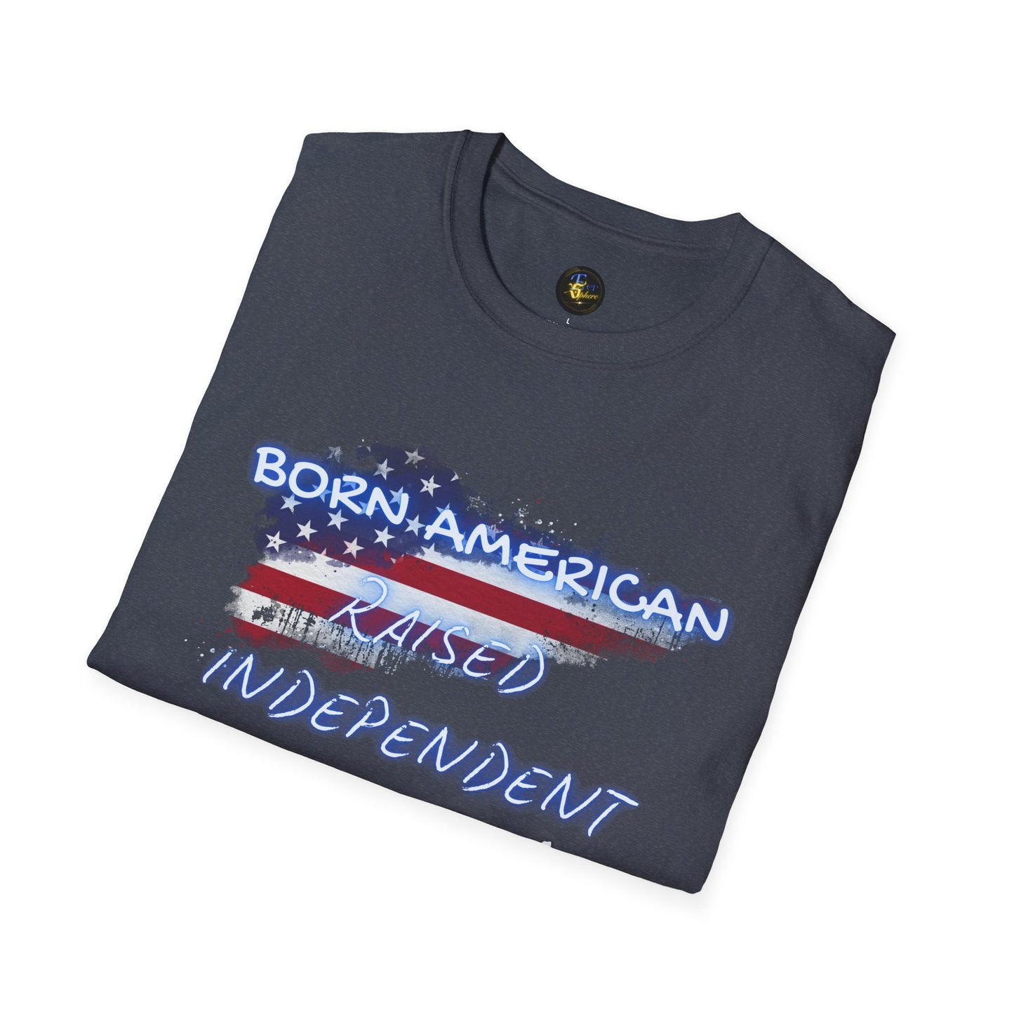 PERSONALIZE Born American Unisex Cotton T-Shirt - Independent Spirit Tee