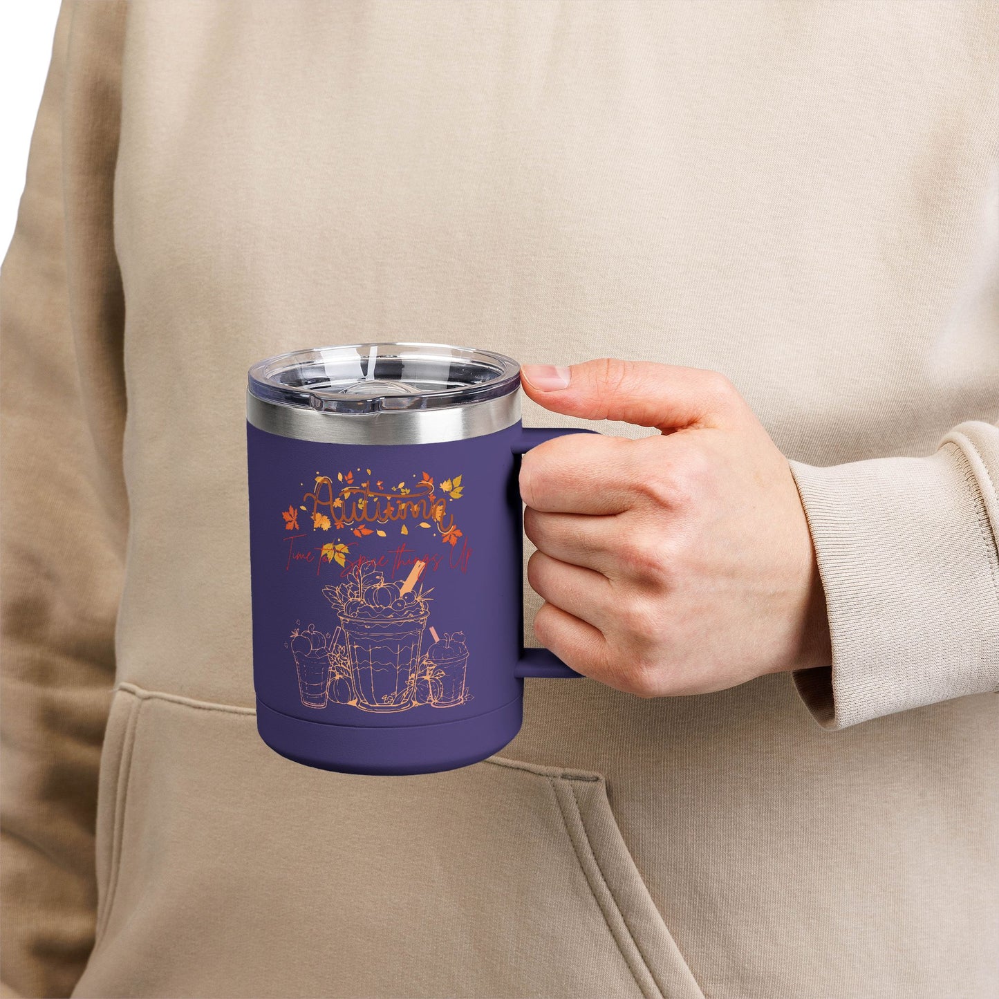 Autumn Coffee Mug Tumbler, 15oz