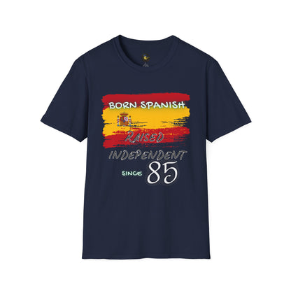 PERSONALIZE Born Spanish Unisex Cotton T-Shirt - Independent Spirit Tee