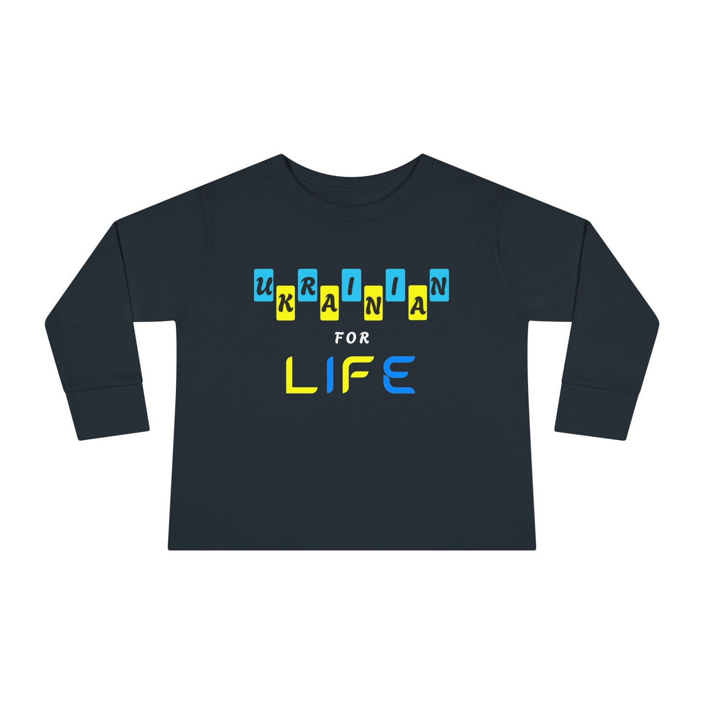 Toddler Long Sleeve Ukrainian for Life Tee