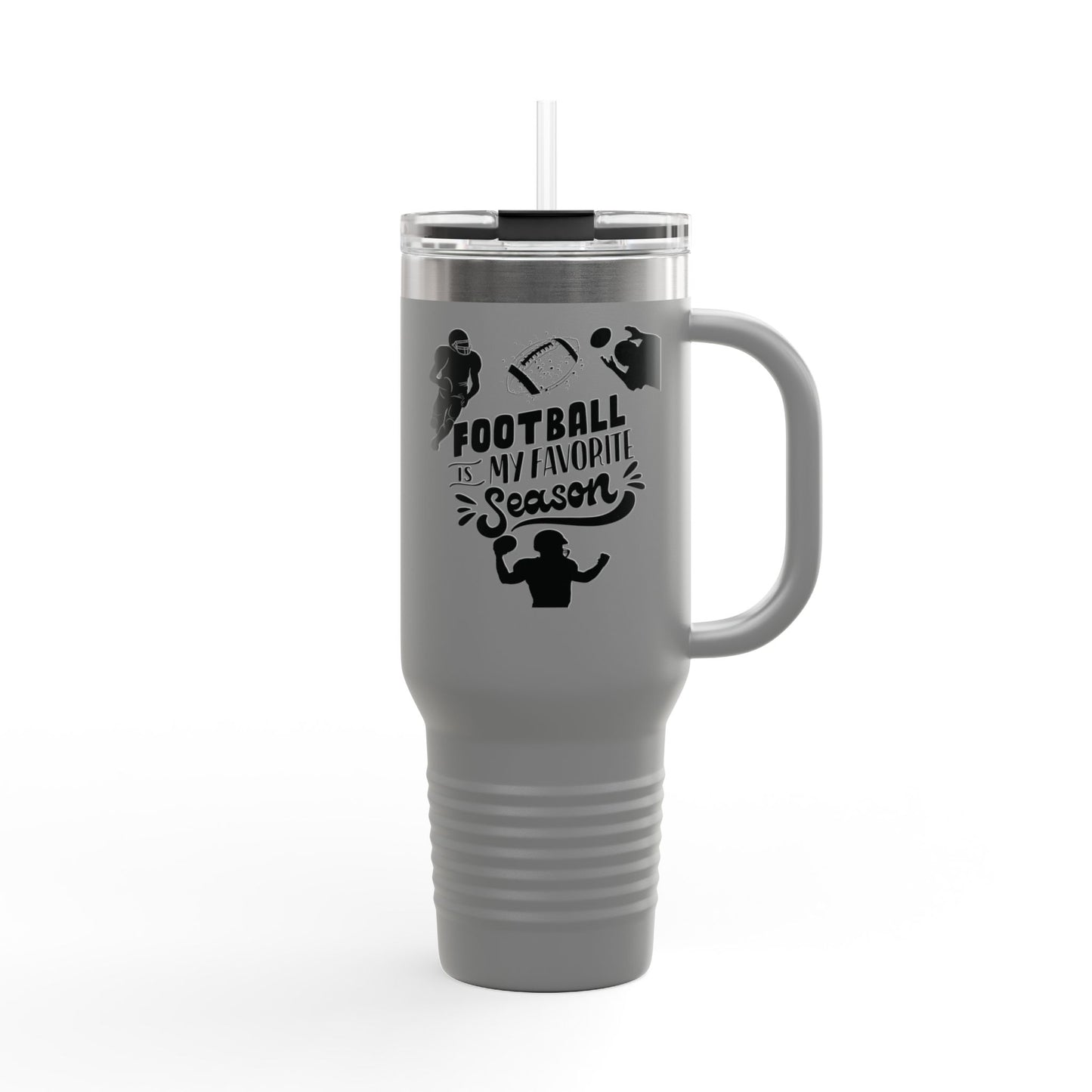 Football Season Touchdown Sporty Insulated Travel Mug, 40oz