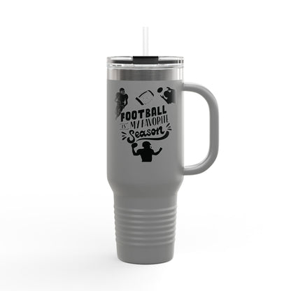 Football Season Touchdown Sporty Insulated Travel Mug, 40oz
