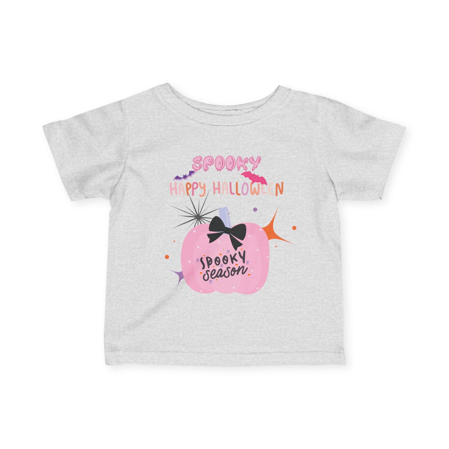 Baby Pretty in Pink Spooky Season Tee