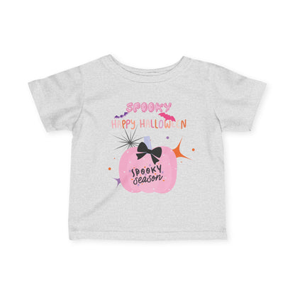 Baby Pretty in Pink Spooky Season Tee