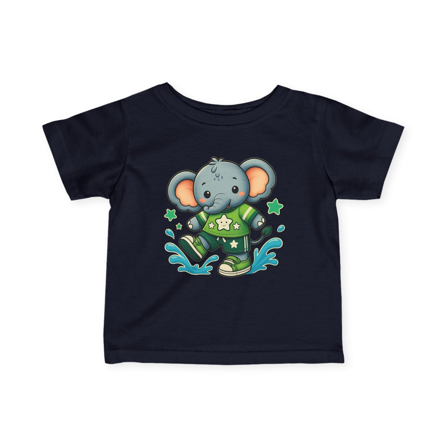 Baby Splash & Dash Elephants Tee