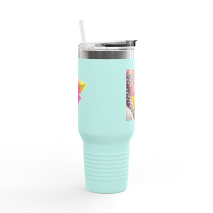 Ukrainian Wild Spirit  Girl Travel Mug, 40oz