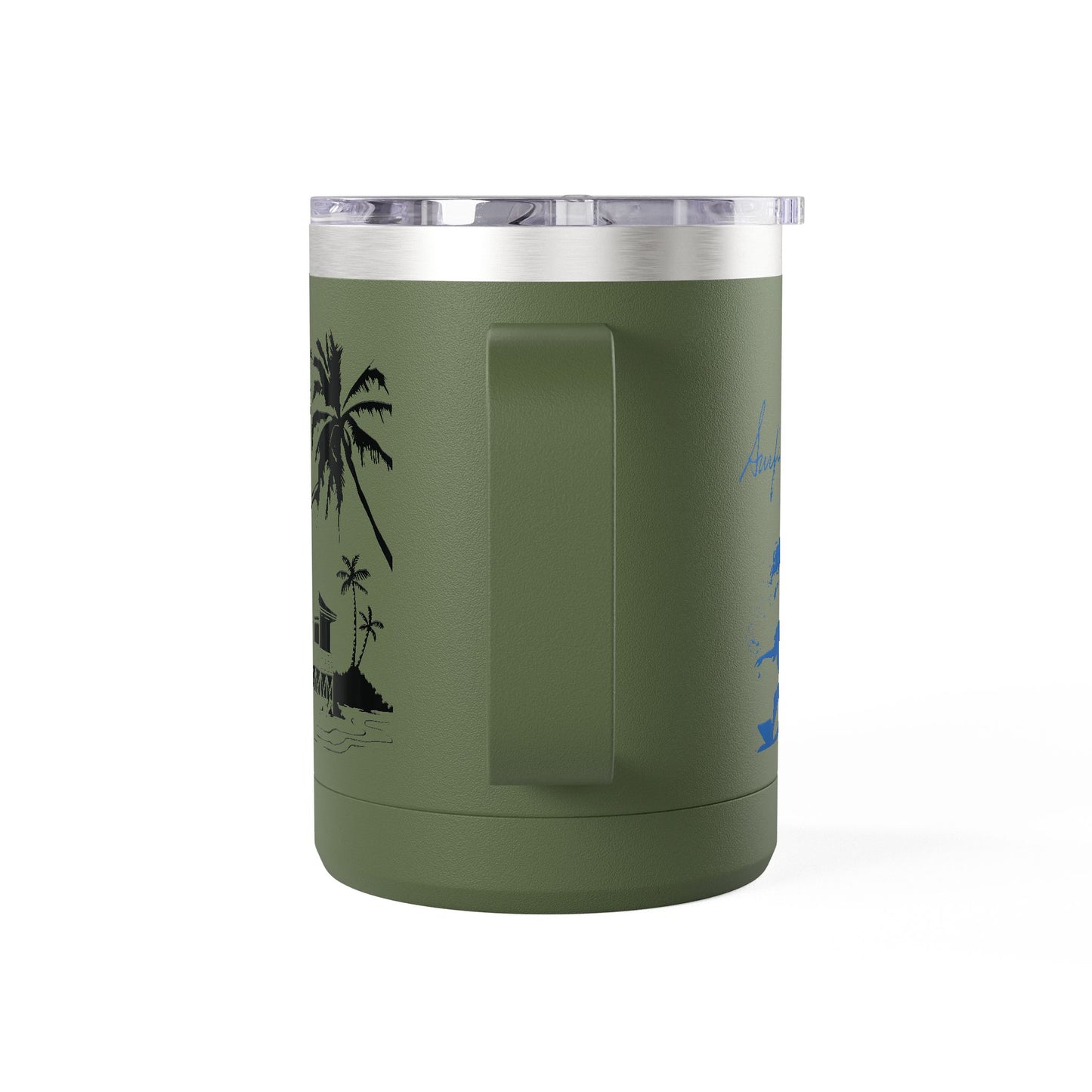 Surfing  Girl Mug Tumbler, 15oz