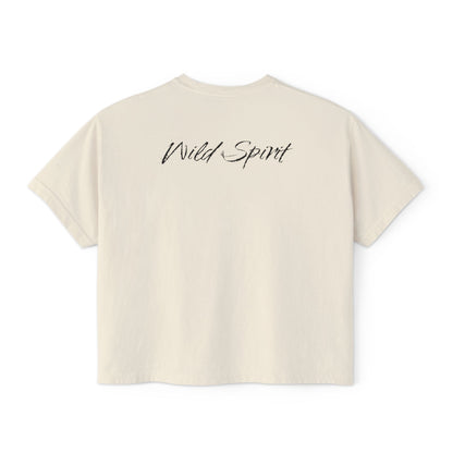 PERSONALIZE Trial by Stare Oversized Boxy Fit Graphic T-shirt