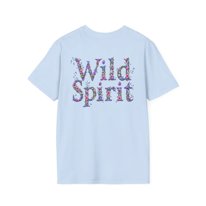 Wild Spirit Butterfly V-Neck Tee for Women