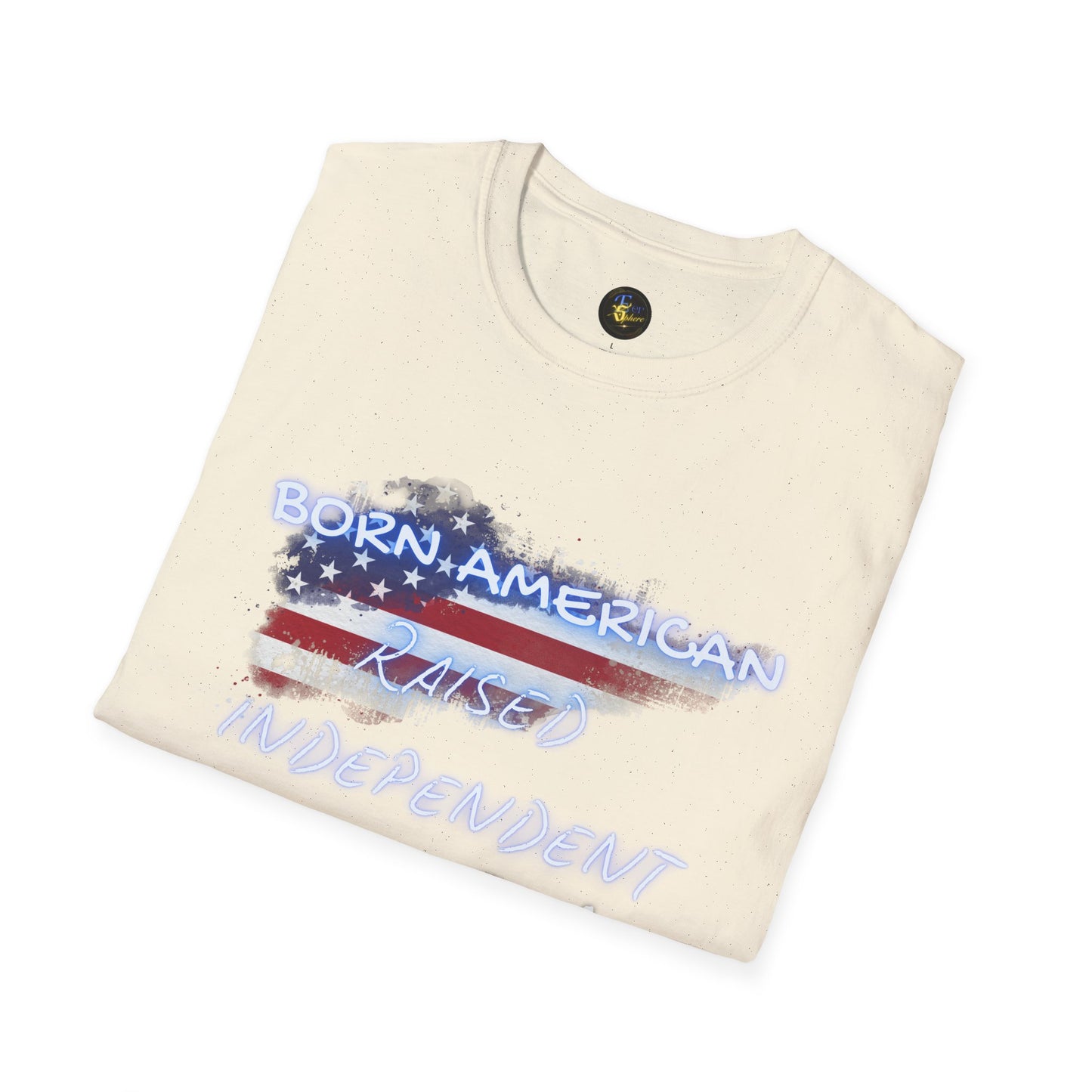 PERSONALIZE Born American Unisex Cotton T-Shirt - Independent Spirit Tee
