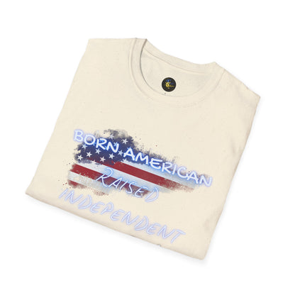 PERSONALIZE Born American Unisex Cotton T-Shirt - Independent Spirit Tee