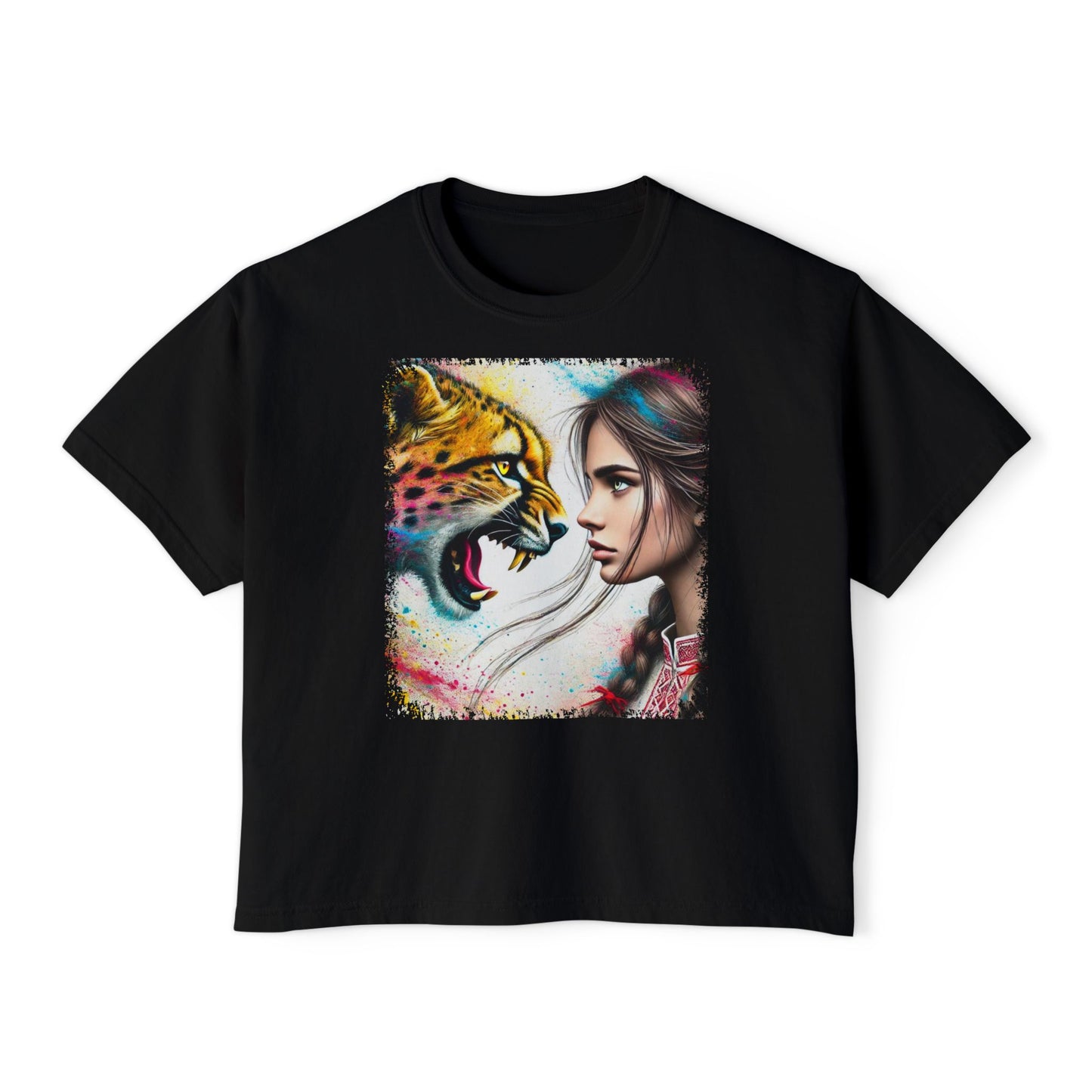 PERSONALIZE Eye to Eye with Velocity - Oversized Boxy Fit Graphic T-shirt