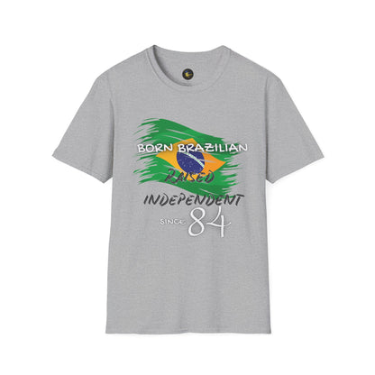 PERSONALIZE Born Brazilian Unisex Cotton T-Shirt - Independent Spirit Tee