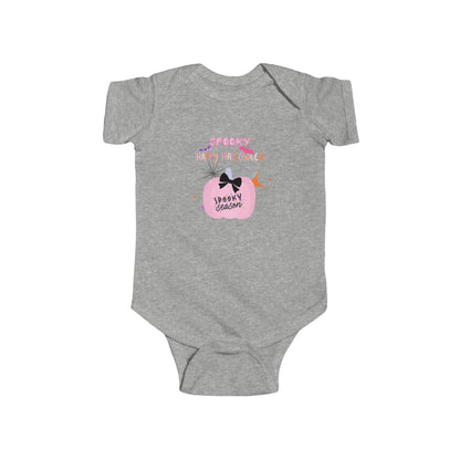 Baby Pretty in Pink Spooky Season Short Sleeve Bodysuit