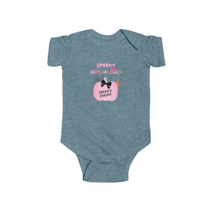 Baby Pretty in Pink Spooky Season Short Sleeve Bodysuit