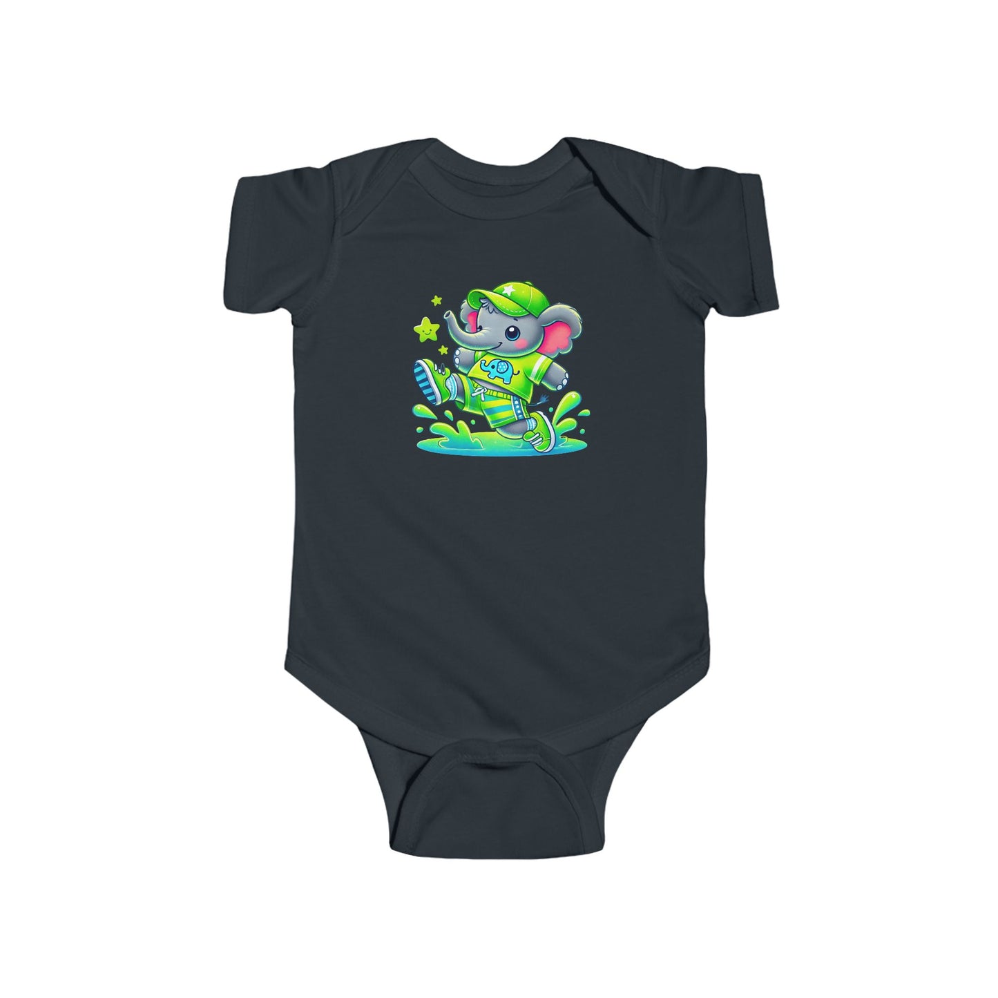 Baby Bright Stars & Big Smiles Short Sleeve Bodysuit