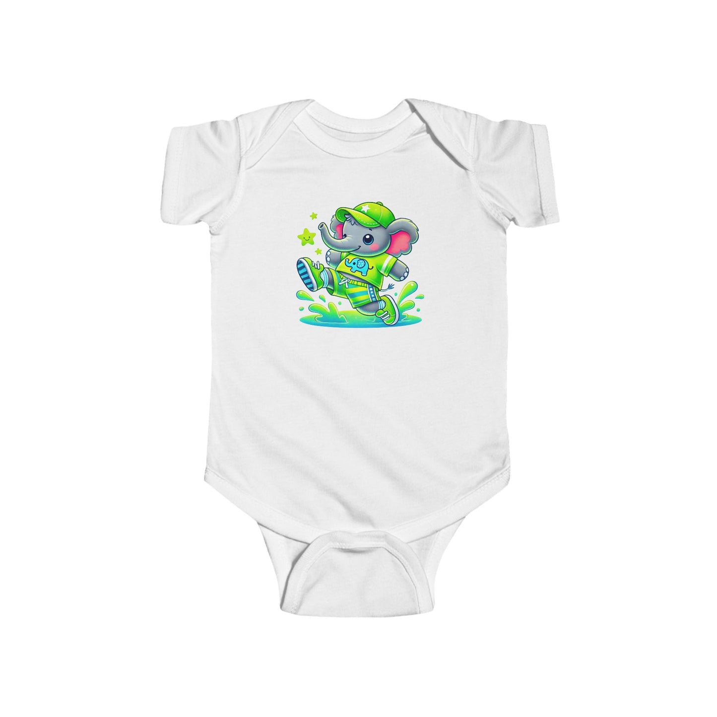 Baby Bright Stars & Big Smiles Short Sleeve Bodysuit