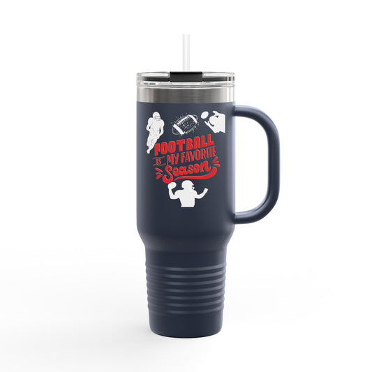Football Season Touchdown Sporty Insulated Travel Mug, 40oz