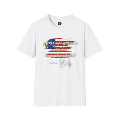 PERSONALIZE Born American Unisex Cotton T-Shirt - Independent Spirit Tee