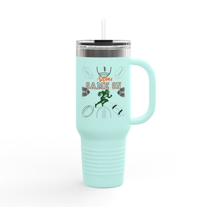 Game On  Football Season Sporty Insulated Travel Mug, 40oz