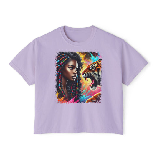 PERSONALIZE No Fear, No Retreat Oversized Boxy Fit Graphic T-shirt
