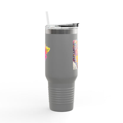 Ukrainian Wild Spirit  Girl Travel Mug, 40oz