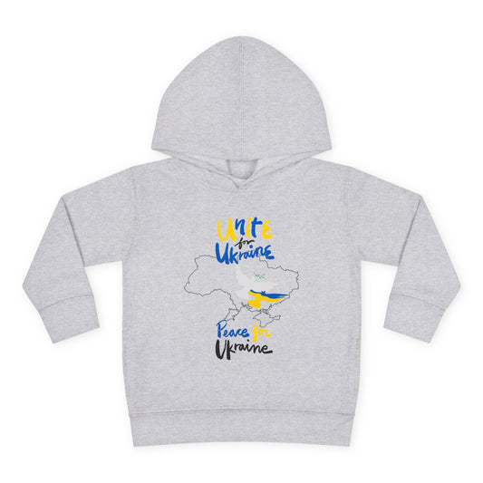 Toddler Peace for Ukraine Design Fleece Hoodie