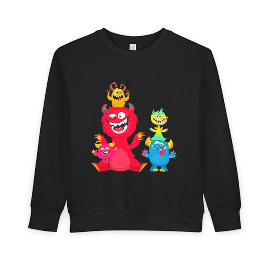 Toddler Colorful Monsters Sweatshirt