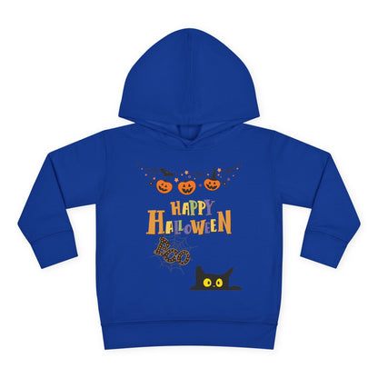 Toddler Black Cat & Pumpkin Patch Fleece Hoodie