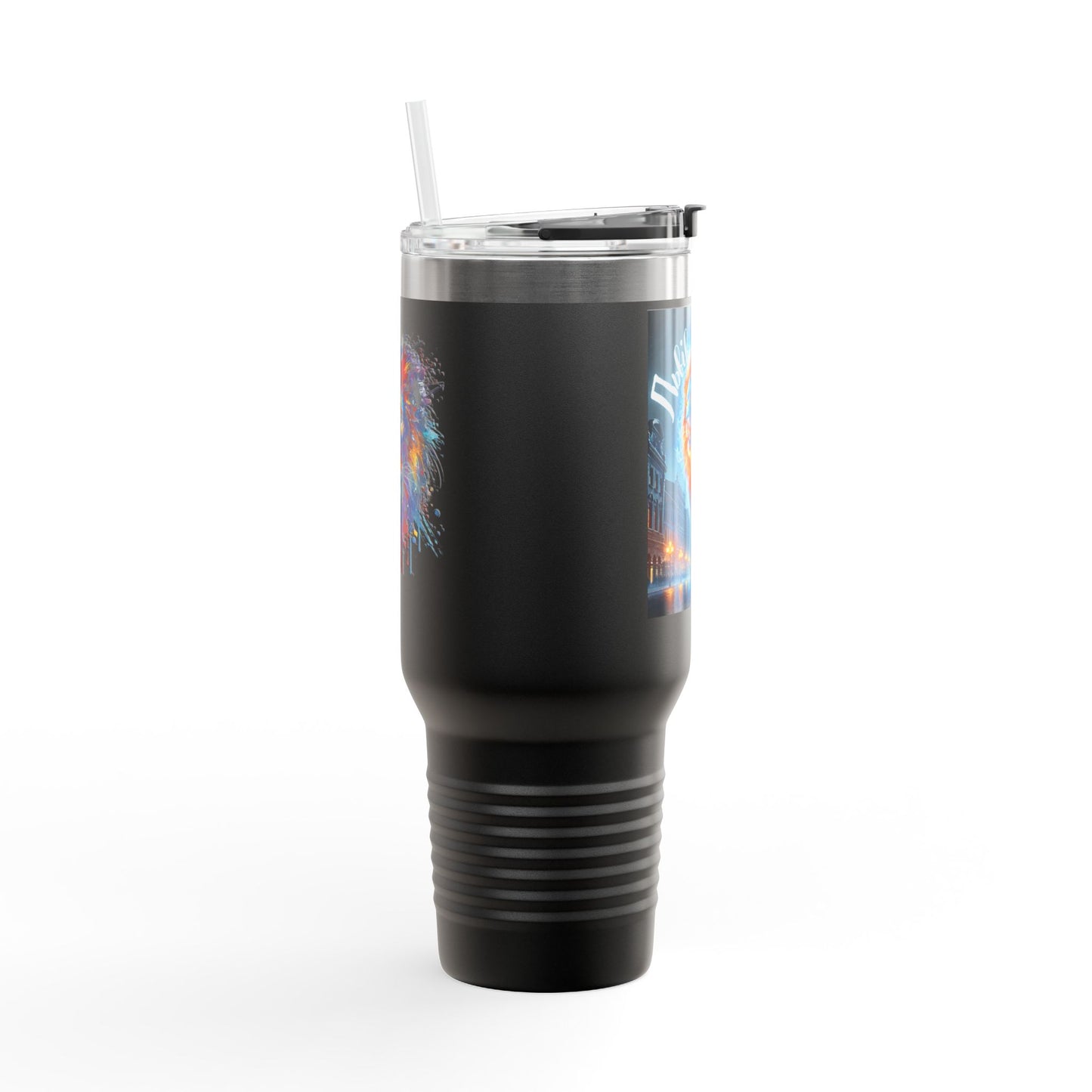 Lviv UA Vibrant Insulated Travel Mug, 40 oz