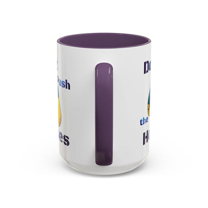 Don’t Push the Horses Mug with Color Inside, 11oz & 15oz