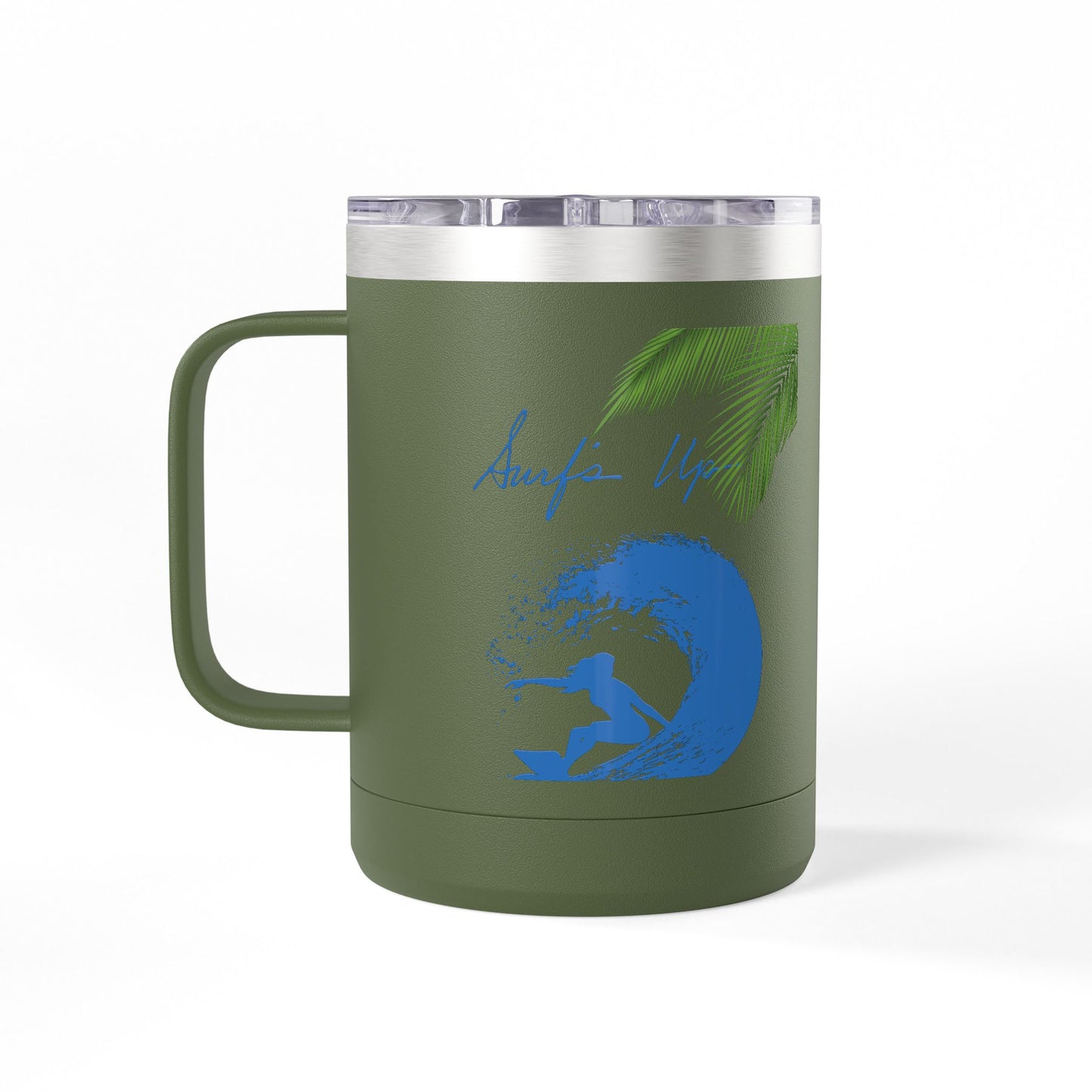 Surfing  Girl Mug Tumbler, 15oz