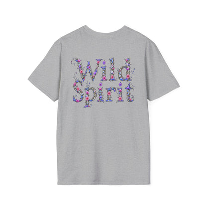 Wild Spirit Butterfly V-Neck Tee for Women
