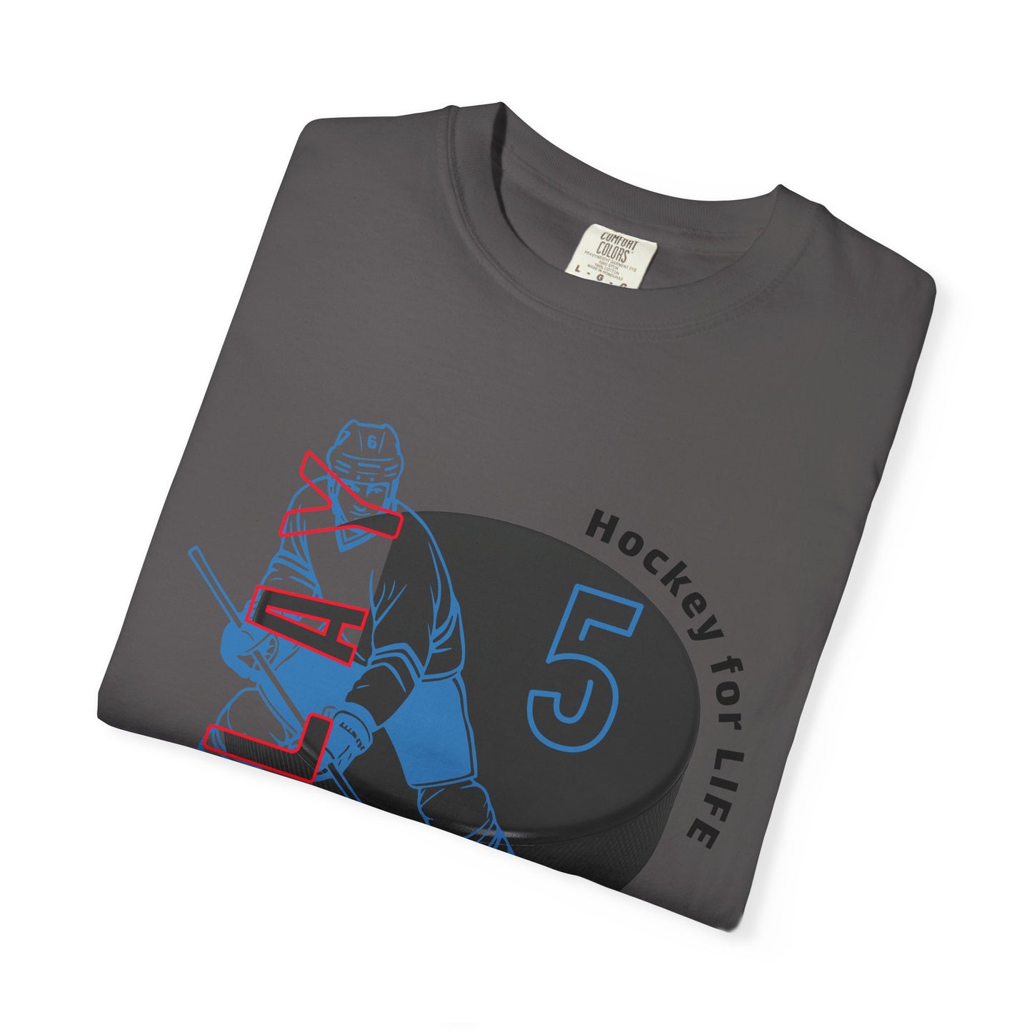 PERSONALIZE Men's Hockey Player Garment-Dyed T-shirt Always in Play Mode