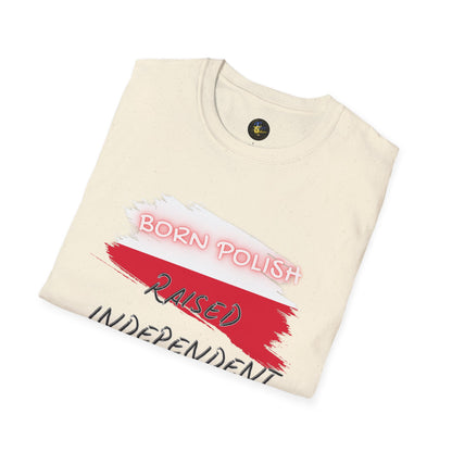 PERSONALIZE Born Polish Unisex Cotton T-Shirt - Independent Spirit Tee