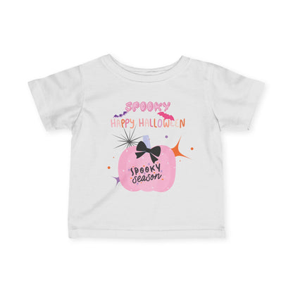 Baby Pretty in Pink Spooky Season Tee