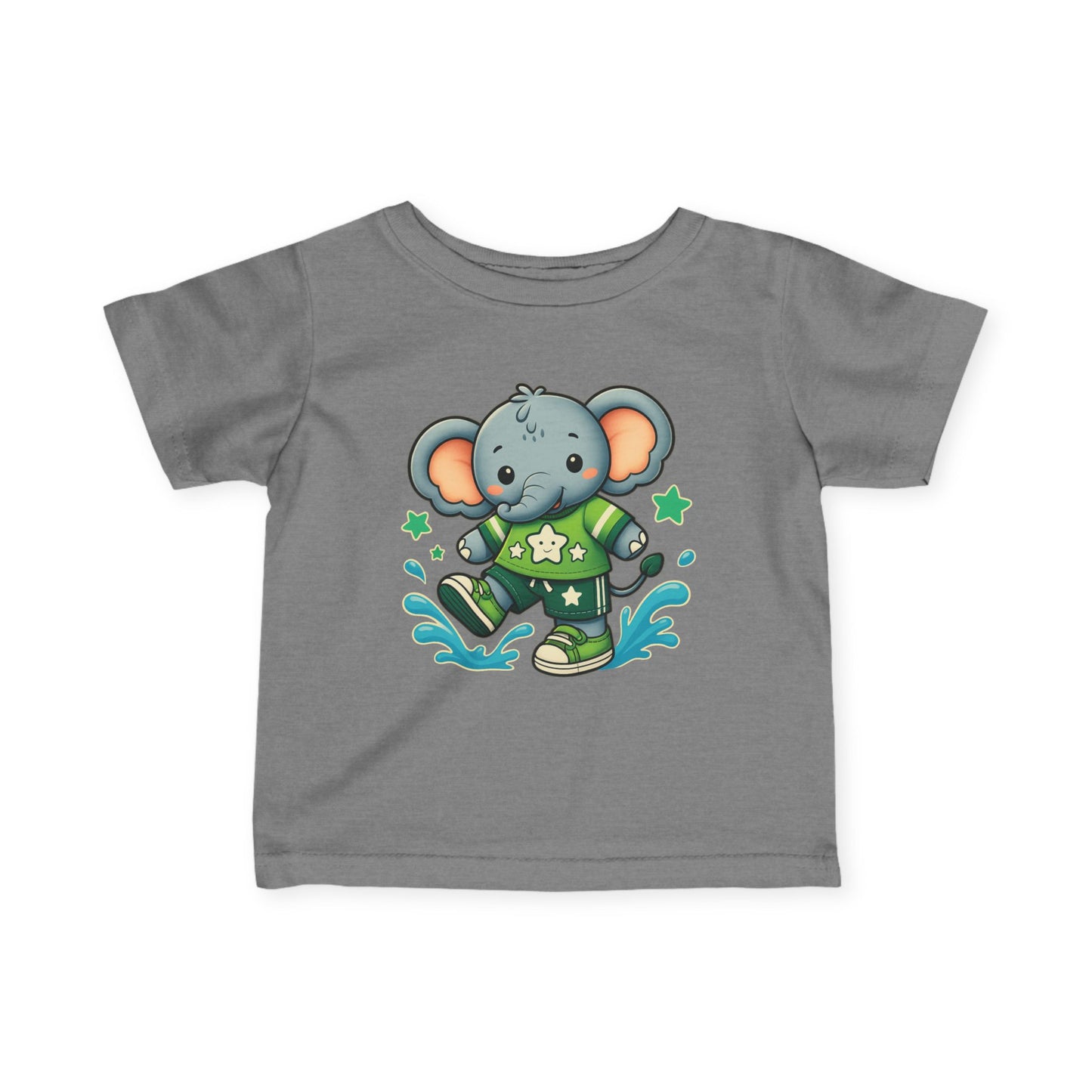 Baby Splash & Dash Elephants Tee