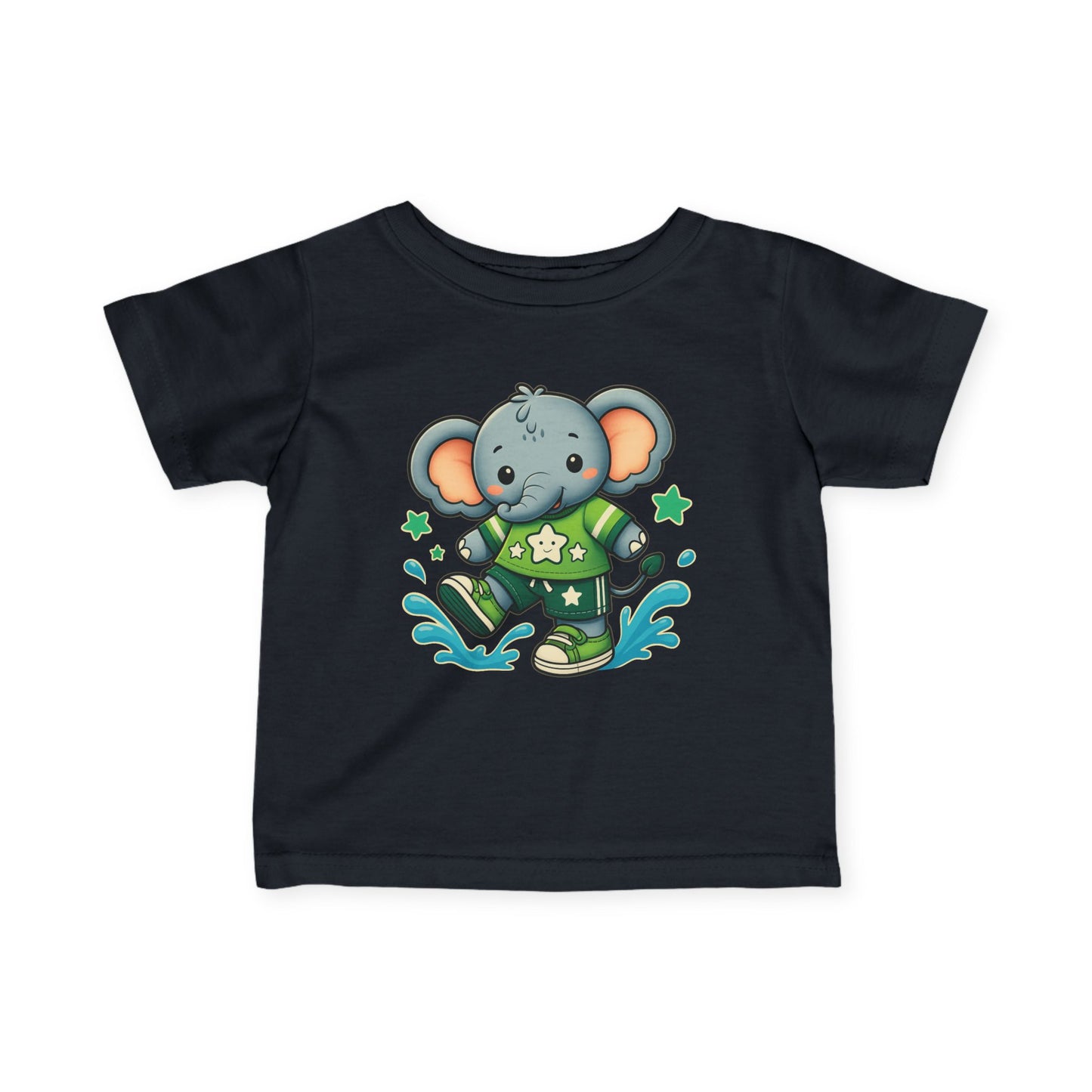 Baby Splash & Dash Elephants Tee