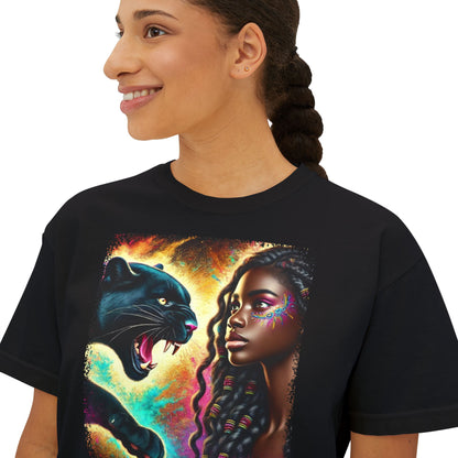 PERSONALIZE Wild Meets Willed - Oversized Boxy Fit Graphic T-shirt