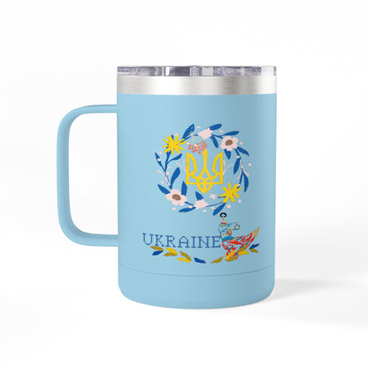 Ukrainian Kozak  Mug Tumbler, 15oz