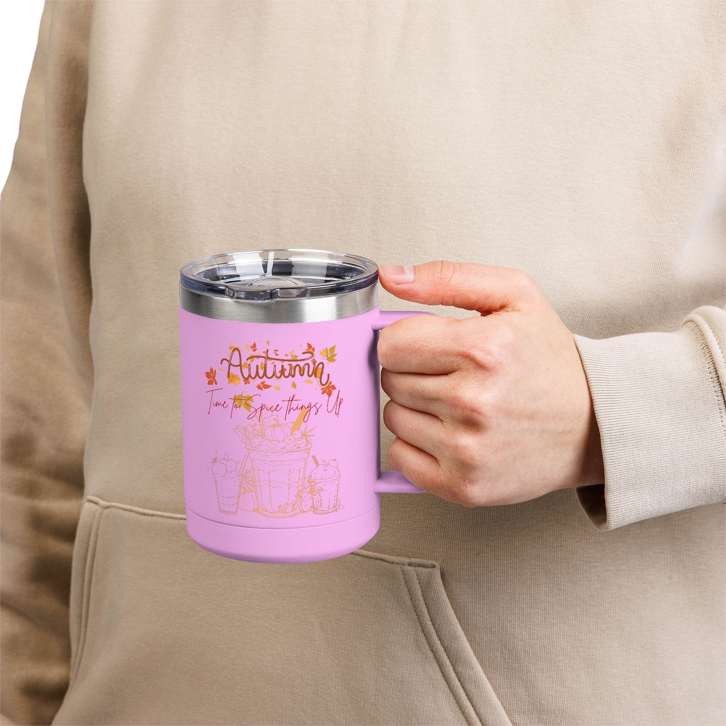 Autumn Coffee Mug Tumbler, 15oz