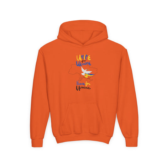 Kids Peace for Ukraine Heavy Blend Cozy Hoodie